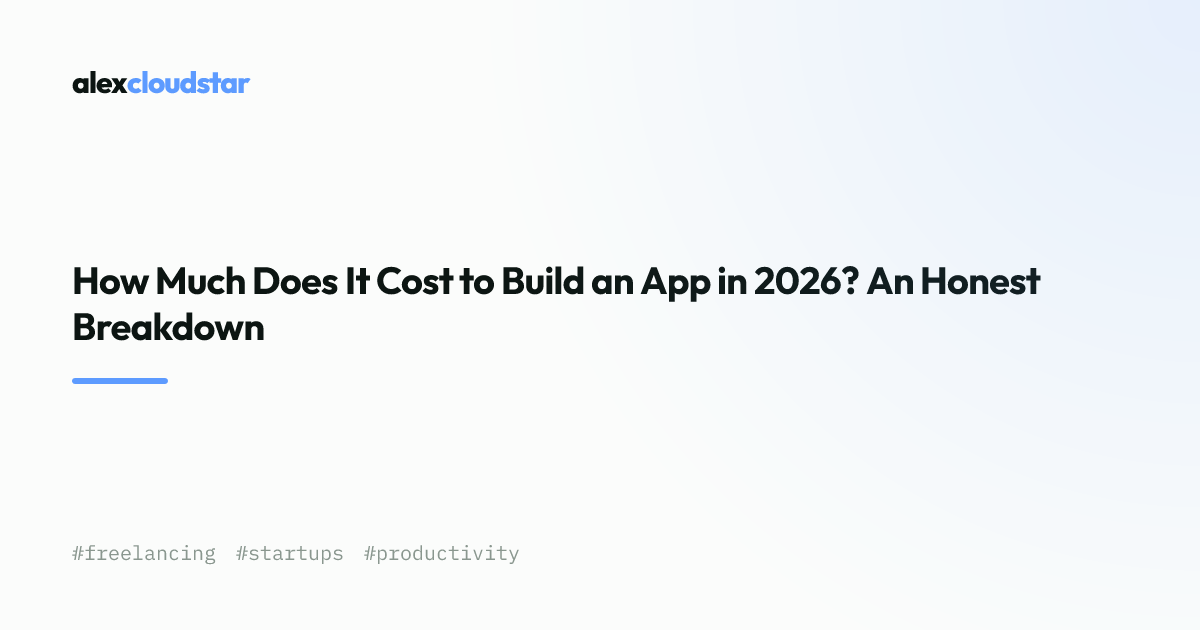 How Much Does It Cost to Build an App in 2026?