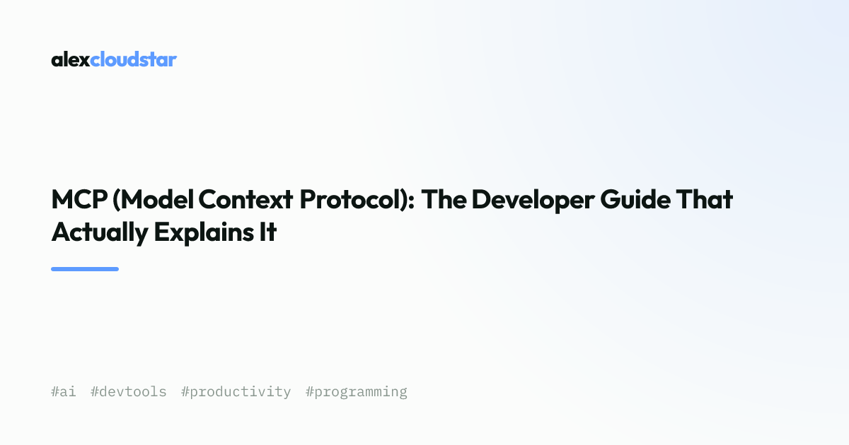 MCP Model Context Protocol: Developer Guide 2026